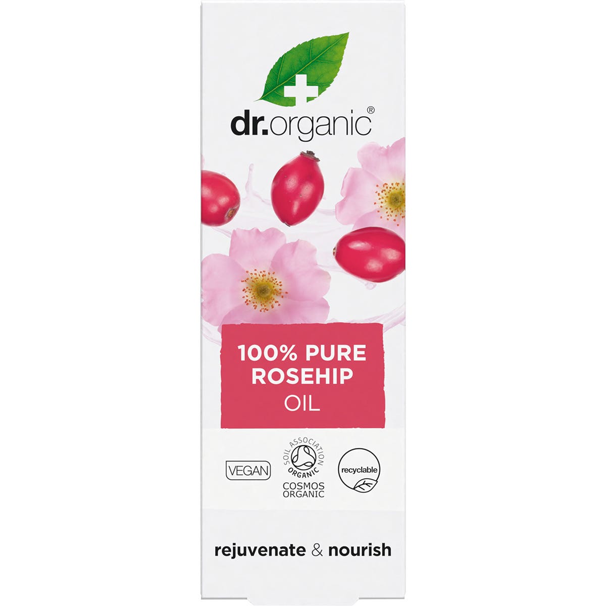 Dr. Organic Rosehip Oil 100% Pure 50ml - Dr. Organic