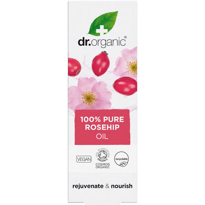 Dr. Organic Rosehip Oil 100% Pure 50ml - Dr. Organic