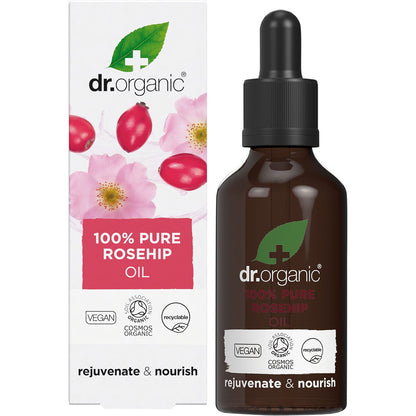Dr. Organic Rosehip Oil 100% Pure 50ml - Dr. Organic