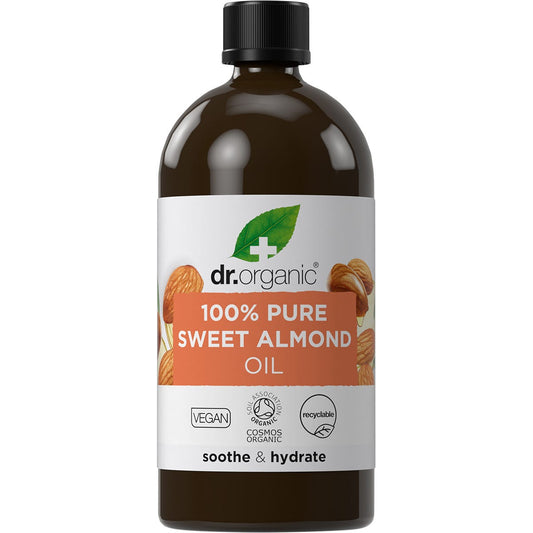 Dr. Organic Sweet Almond Oil 100% Pure 100ml - Dr. Organic