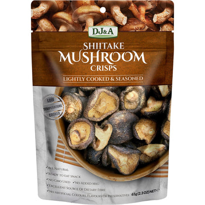 DJ&A Shiitake Mushroom Crisps 9x65g - DJ&A