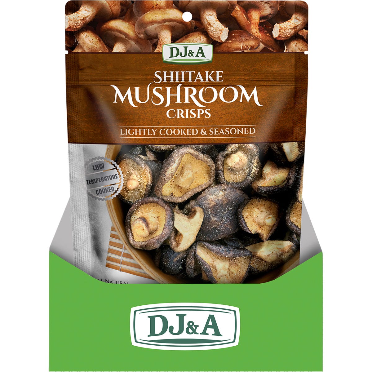 DJ&A Shiitake Mushroom Crisps 9x65g - DJ&A