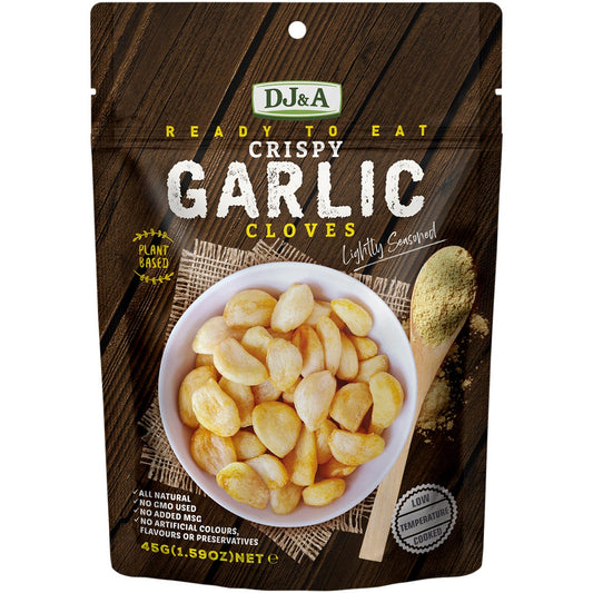 DJ&A Crispy Garlic Cloves 12x45g - DJ&A