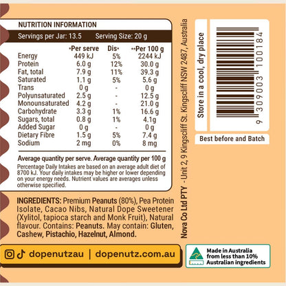 Dope Nutz Peanut Butter 325g