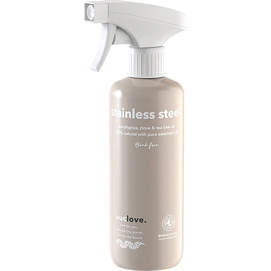 Euclove Stainless Steel Cleaner Eucalyptus, Clove & Tea Tree 500ml - Euclove