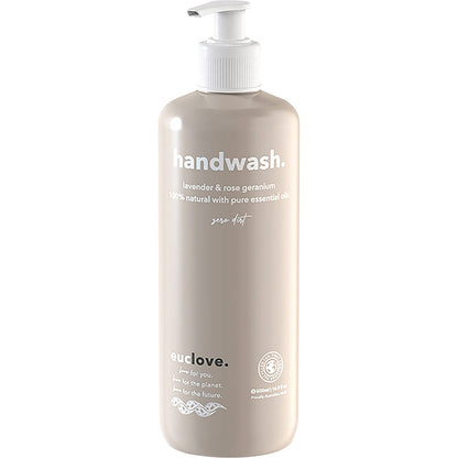 Euclove Hand Wash Lavender & Rose Geranium 500ml - Euclove