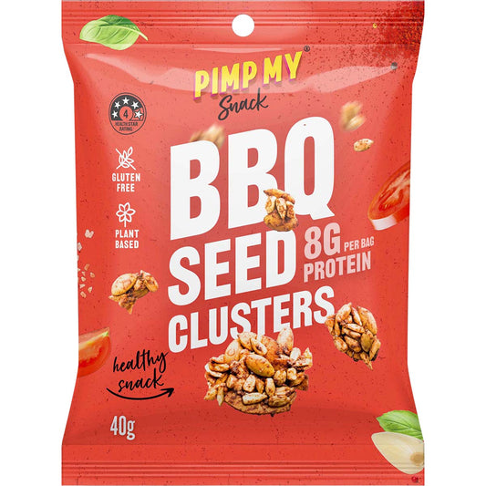 Pimp My Snack BBQ Seeds Clusters 12x40g - Pimp My Snack