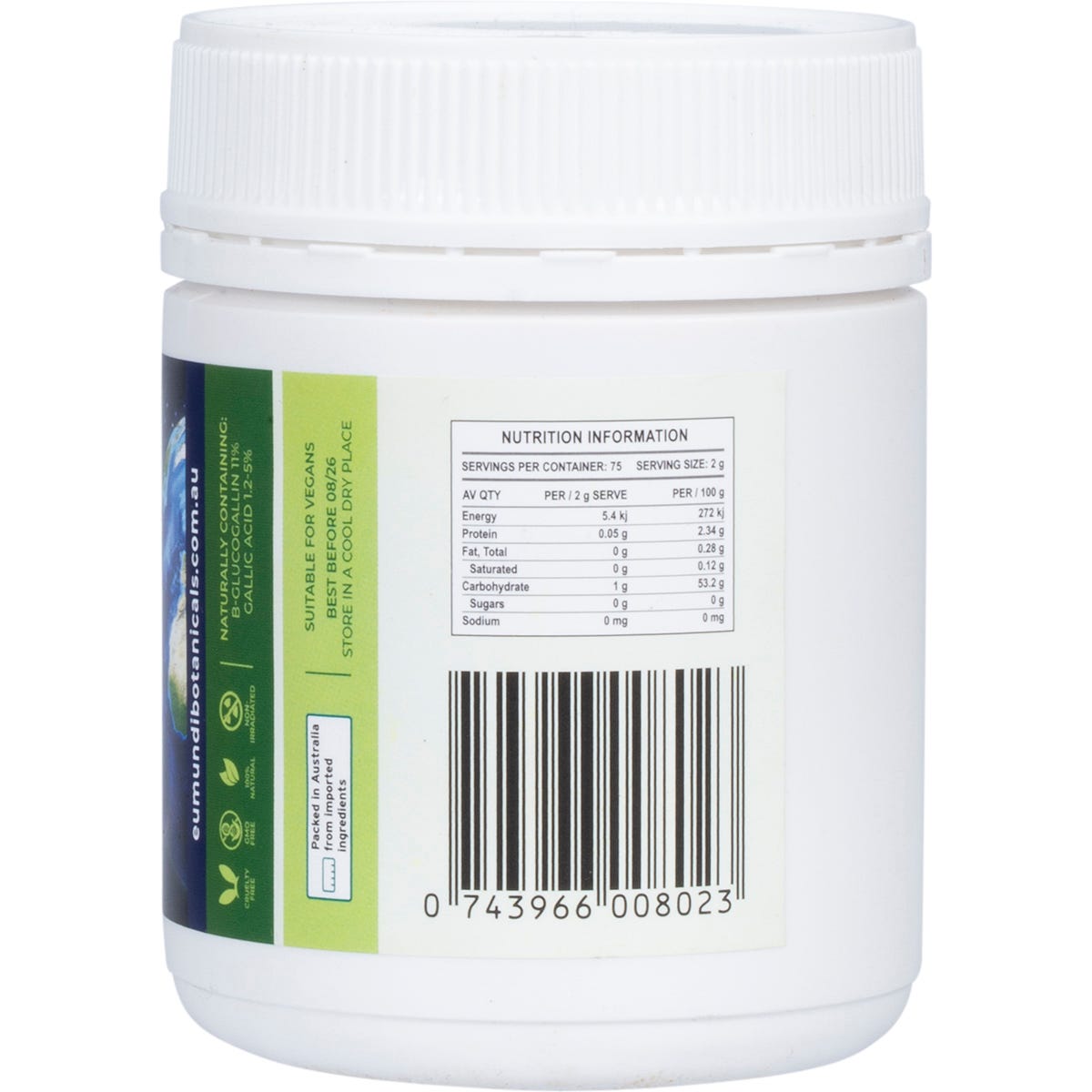 Eumundi Botanicals Beyond C Amla Powder 150g - Eumundi Botanicals