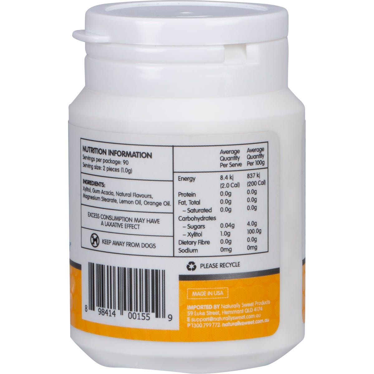 Epic Xylitol Dental Mints Fresh Fruits 180pcs - Epic