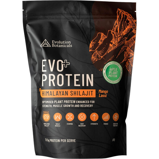 Evolution Botanicals EVO+ Protein + Himalayan Shilajit Mango Lassi 900g - Evolution Botanicals