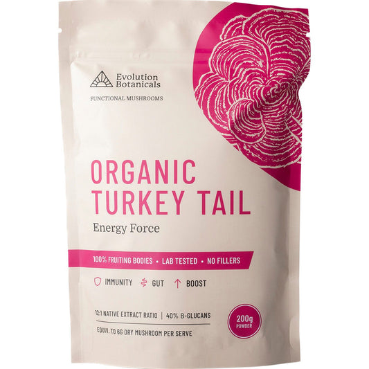 Evolution Botanicals Organic Turkey Tail Energy Force 200g - Evolution Botanicals