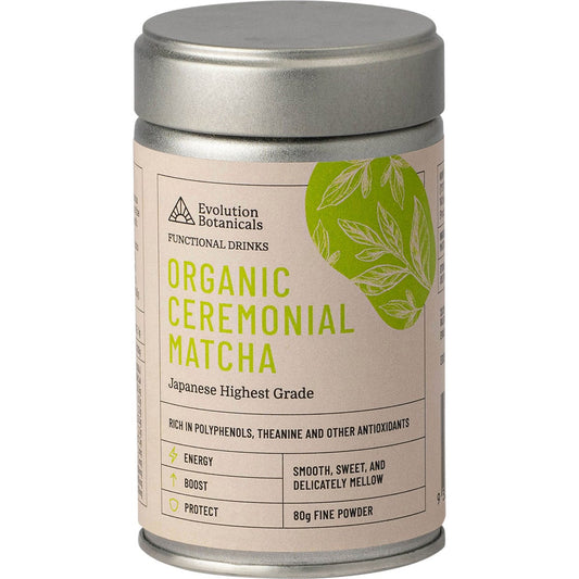 Evolution Botanicals Organic Ceremonial Matcha Japanese Highest Grade 80g - Evolution Botanicals