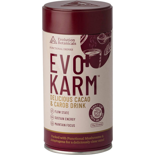Evolution Botanicals EVO+ Karm Cacao & Carob Drink 175g - Evolution Botanicals