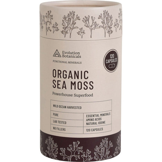 Evolution Botanicals Organic Sea Moss 120 Caps - Evolution Botanicals
