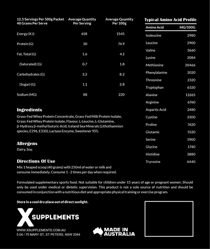 X Supplements Platinum Protein