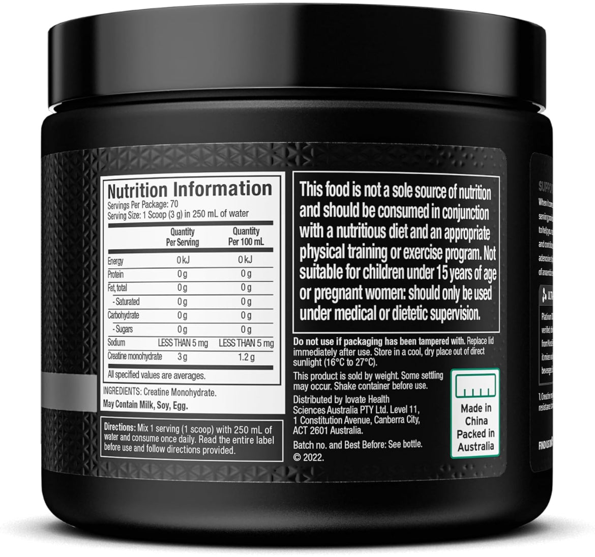 MuscleTech Platinum 100% Creatine Powder 210g