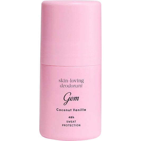 Gem Skin-Loving Roll On Deodorant Coconut Vanilla 50ml - Gem