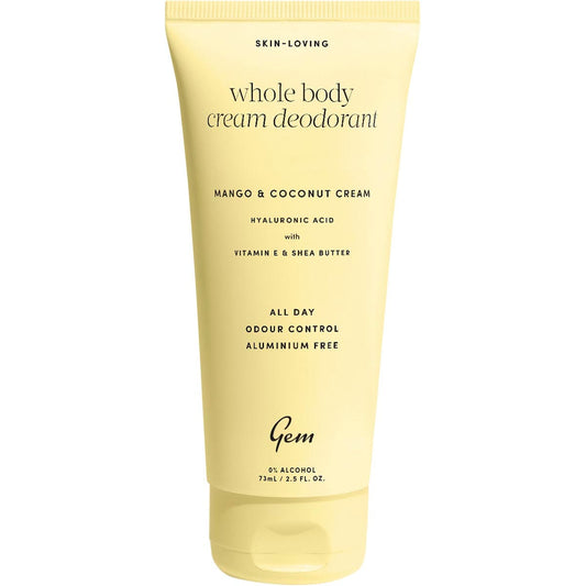 Gem Whole Body Cream Deodorant Mango & Coconut 73ml - Gem