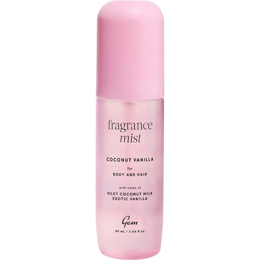 Gem Fragrance Mist For Body & Hair Coconut Vanilla 90ml - Gem