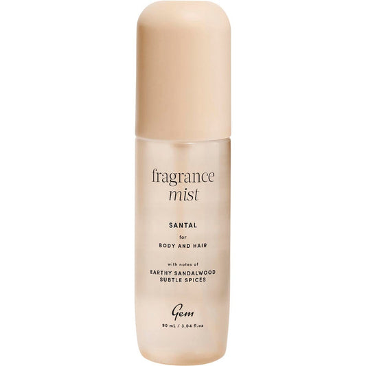 Gem Fragrance Mist For Body & Hair Santal 90ml - Gem