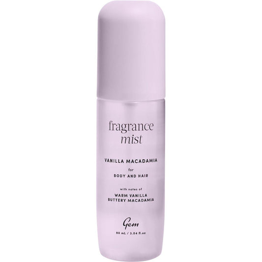 Gem Fragrance Mist For Body & Hair Vanilla Macadamia 90ml - Gem