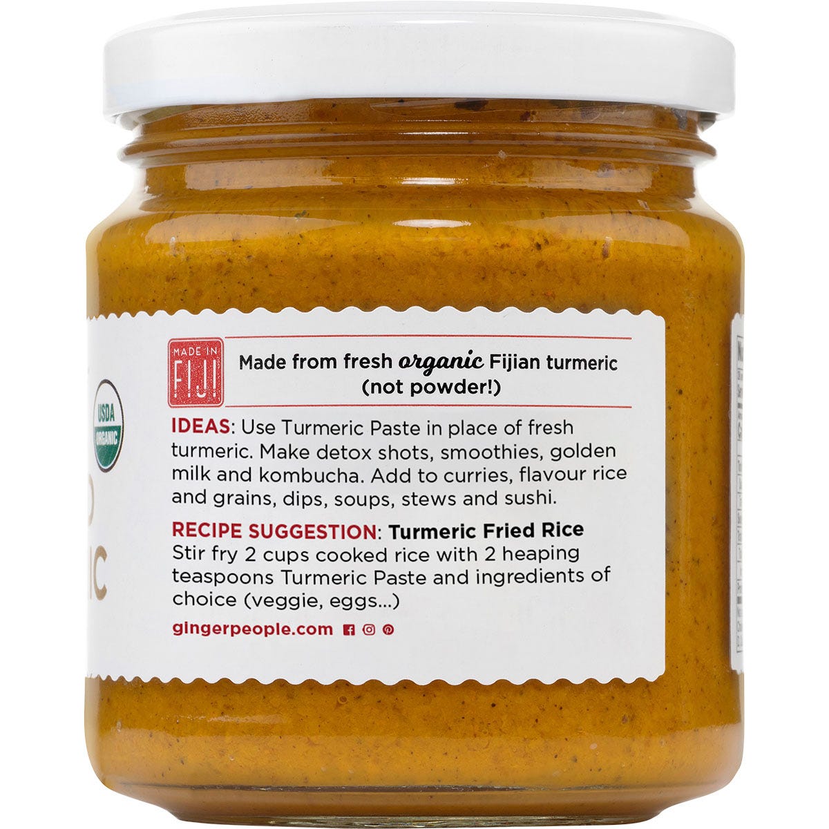 The Ginger People Turmeric Paste Organic 6x190g - The Ginger People