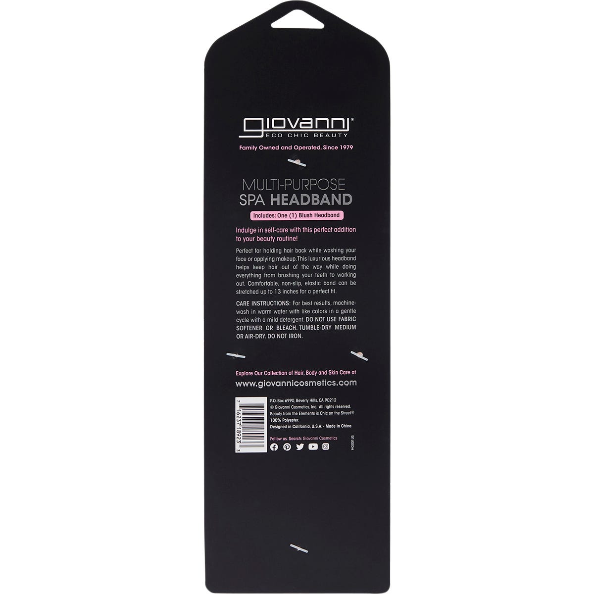 Giovanni SPA Headband Multi-Purpose Blush - Giovanni