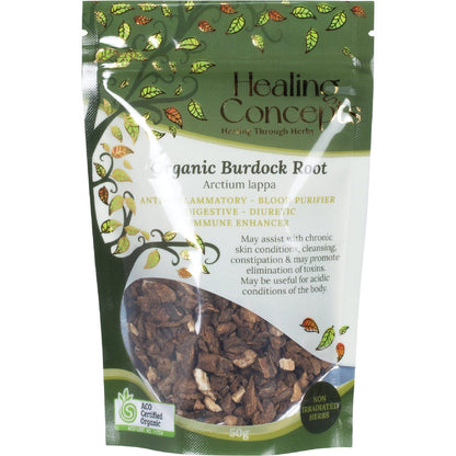 Healing Concepts Organic Burdock Root 50g - Healing Concepts