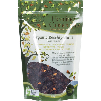 Healing Concepts Organic Rosehip Shells 50g - Healing Concepts