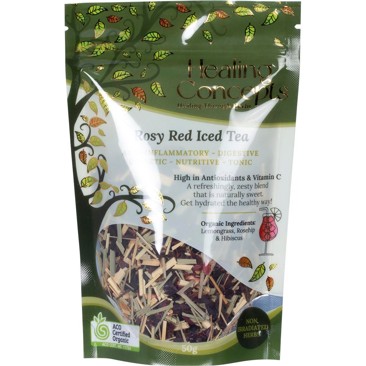 Healing Concepts Rosy Red Iced Tea 50g - Healing Concepts