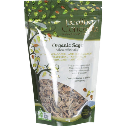 Healing Concepts Organic Sage 40g - Healing Concepts