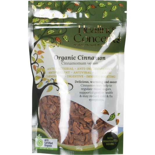Healing Concepts Organic Cinnamon 50g - Healing Concepts