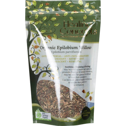 Healing Concepts Organic Epilobium Willow 40g - Healing Concepts