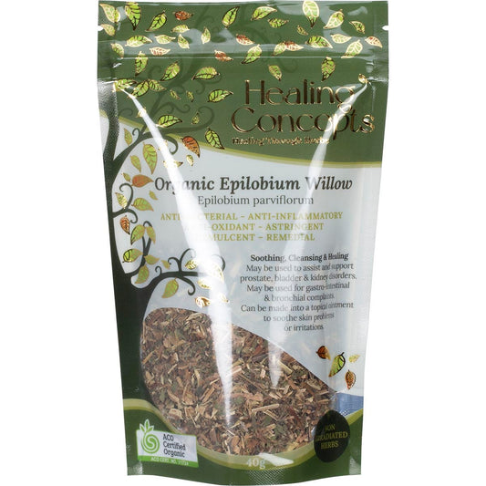 Healing Concepts Organic Epilobium Willow 40g - Healing Concepts
