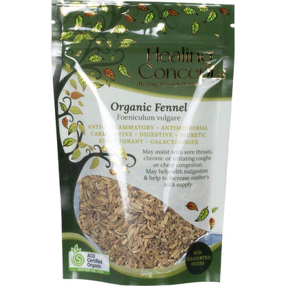 Healing Concepts Organic Fennel 50g - Healing Concepts