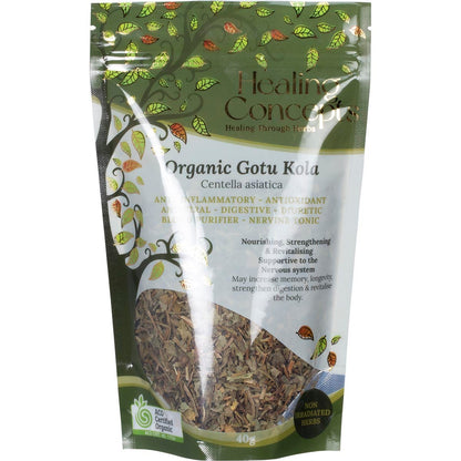 Healing Concepts Organic Gotu Kola 40g - Healing Concepts
