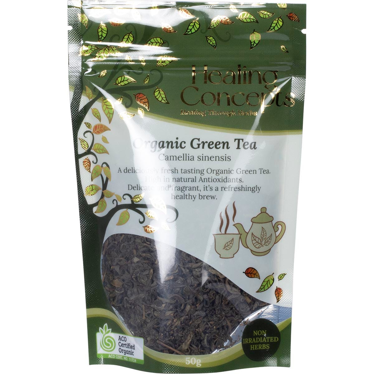 Healing Concepts Organic Green Tea 50g - Healing Concepts