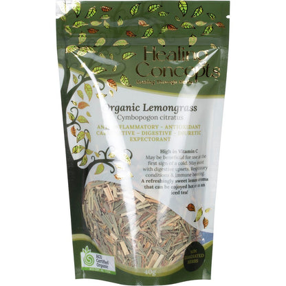Healing Concepts Organic Lemongrass 40g - Healing Concepts