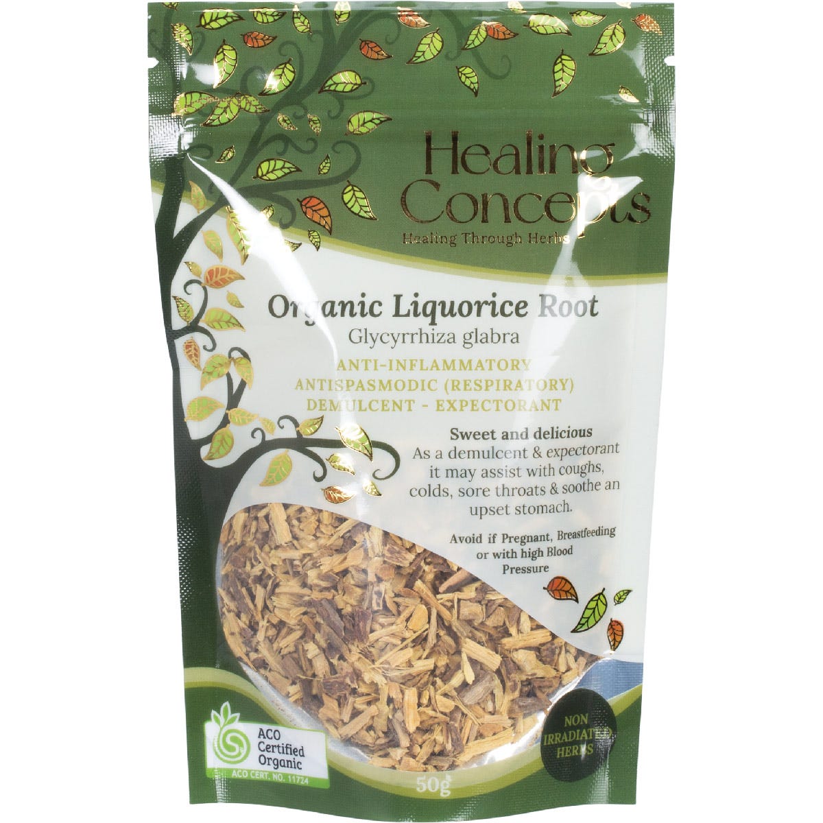 Healing Concepts Organic Liquorice Root 50g - Healing Concepts
