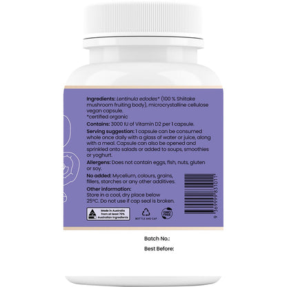 Hi-D Natural Vitamin D 3000 IU 60 Caps - Hi-D