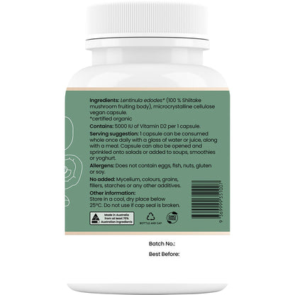 Hi-D Natural Vitamin D 5000 IU 60 Caps - Hi-D