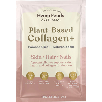 Hemp Foods Australia Plant-Based Collagen+ Berry 7x20g - Hemp Foods Australia