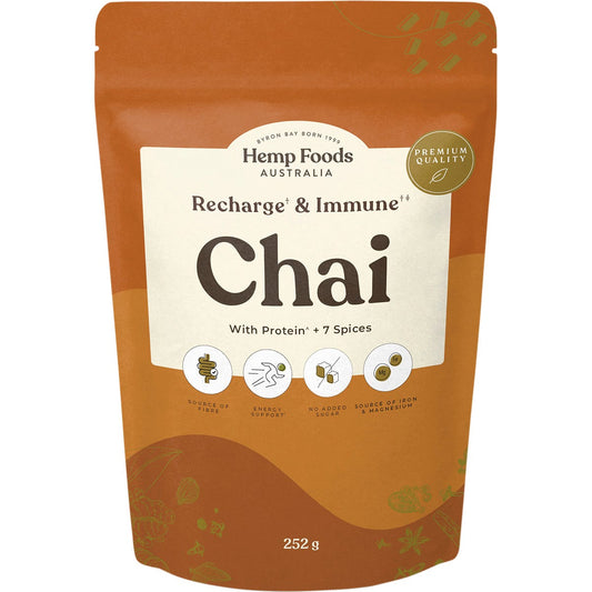 Hemp Foods Australia Chai Recharge & Immunity 252g - Hemp Foods Australia