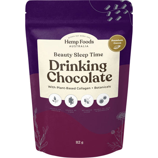 Hemp Foods Australia Drinking Chocolate Beauty Sleep Time 112g - Hemp Foods Australia
