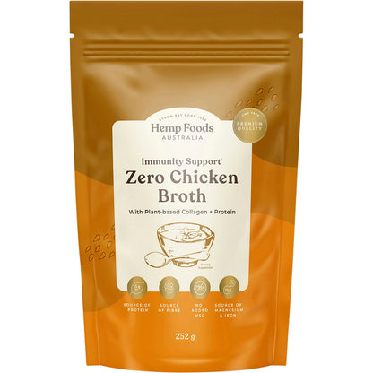 Hemp Foods Australia Zero Chicken Broth Immunity Support 252g - Hemp Foods Australia
