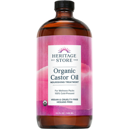 Heritage Store Organic Castor Oil 946ml - Heritage Store