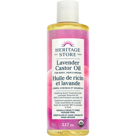 Heritage Store Lavender Castor Oil 237ml - Heritage Store