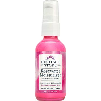 Heritage Store Rosewater Moisturizer Dry to Combination Skin 58ml - Heritage Store