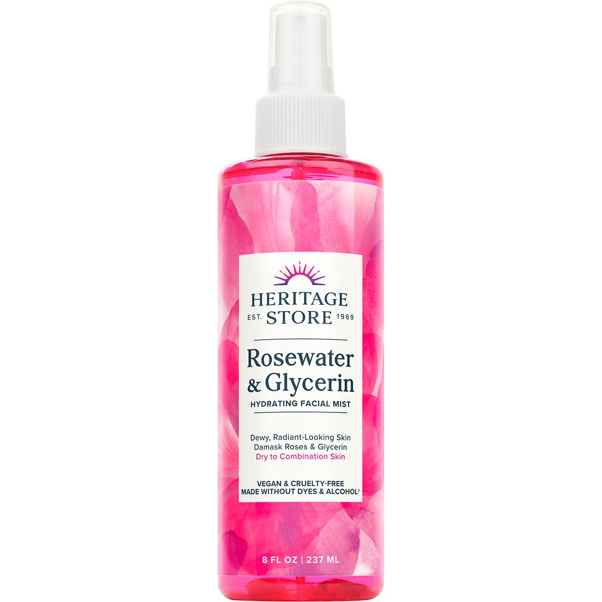 Heritage Store Rosewater & Glycerin Hydrating Facial Mist 237ml - Heritage Store