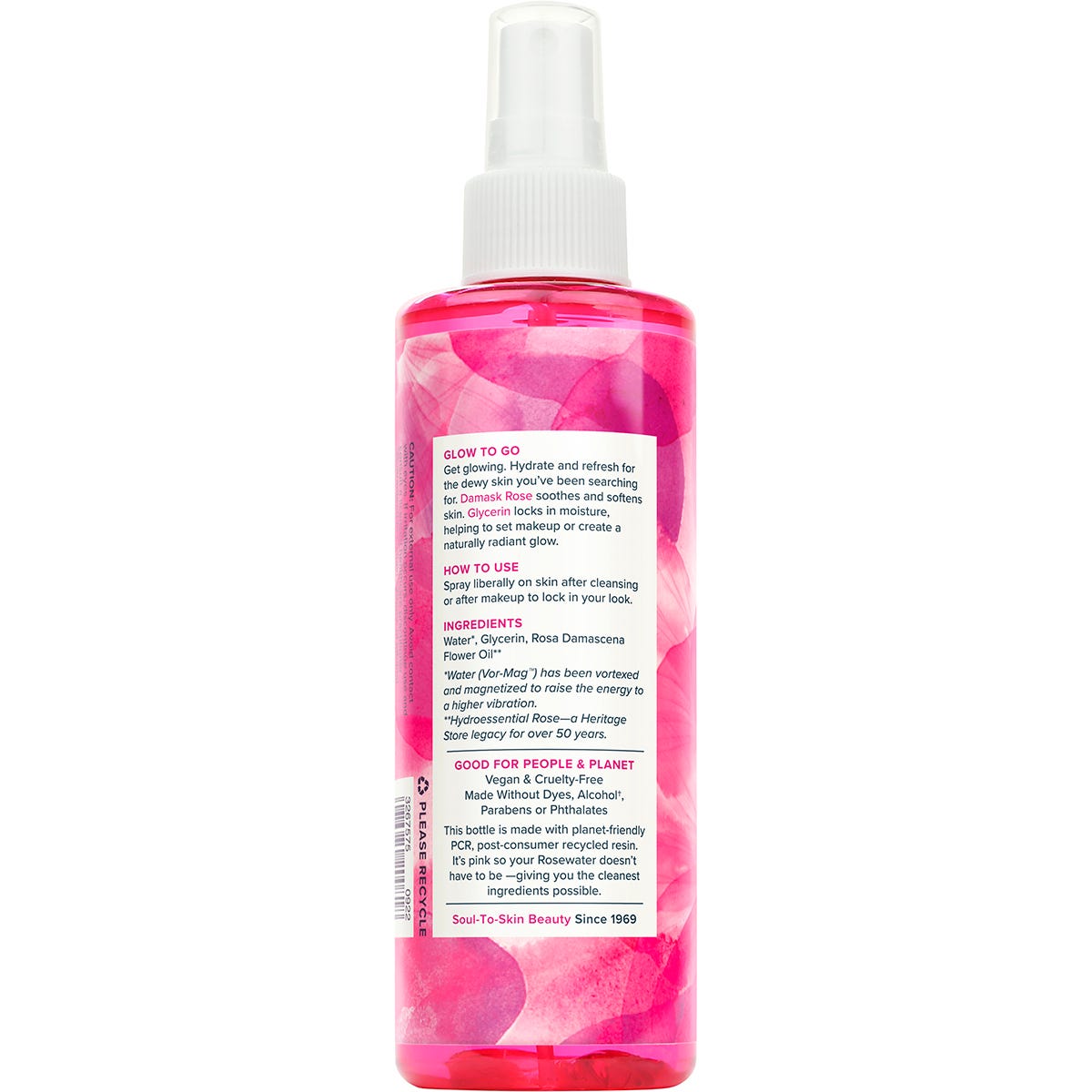 Heritage Store Rosewater & Glycerin Hydrating Facial Mist 237ml - Heritage Store